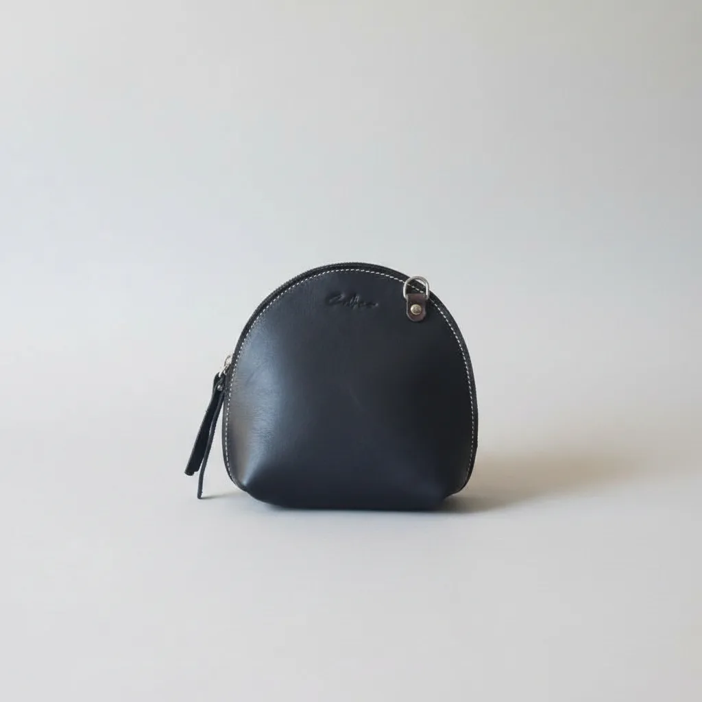 Arc mini leather crossbody bag - Black